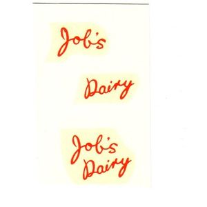 Dinky 0490 Milk float Jobs dairy (Decal)