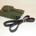 Dinky Toys 651 Centurion Military Tank Tracks Treads Black Pair