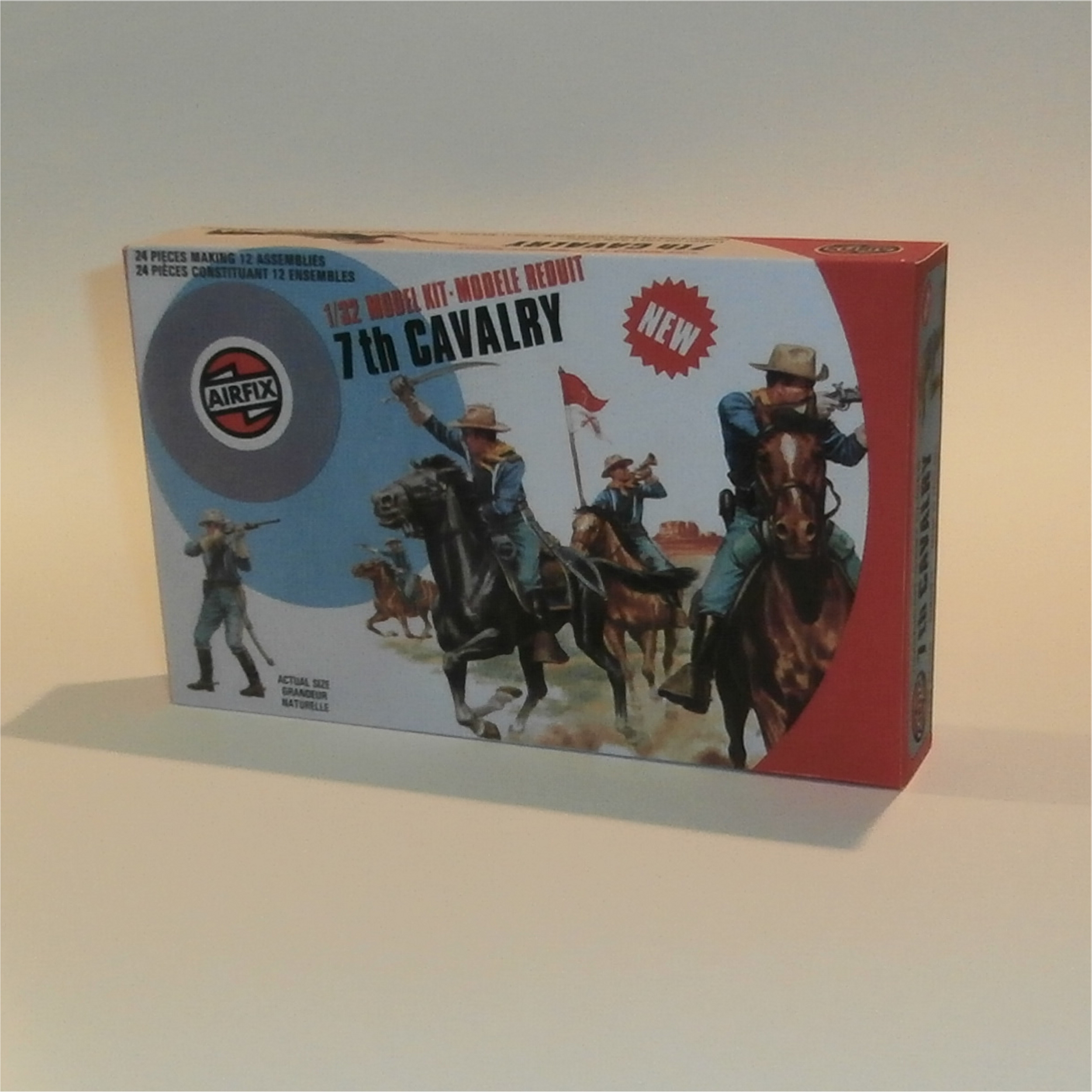 Airfix 1/32nd scale US cavalry 12 figures 6  foot 6 mounted-out of Production 