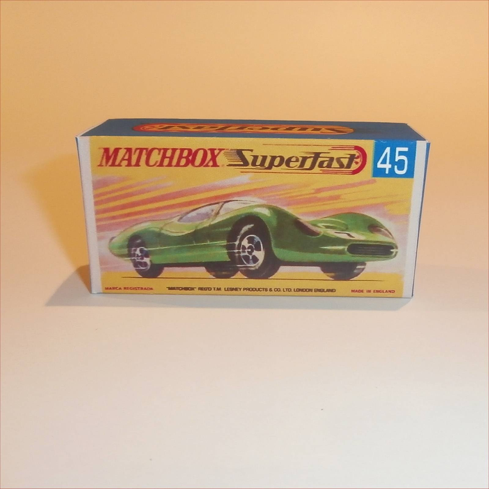 Repro Box Matchbox Superfast Nr.45 Group 6 Ford neuer 
