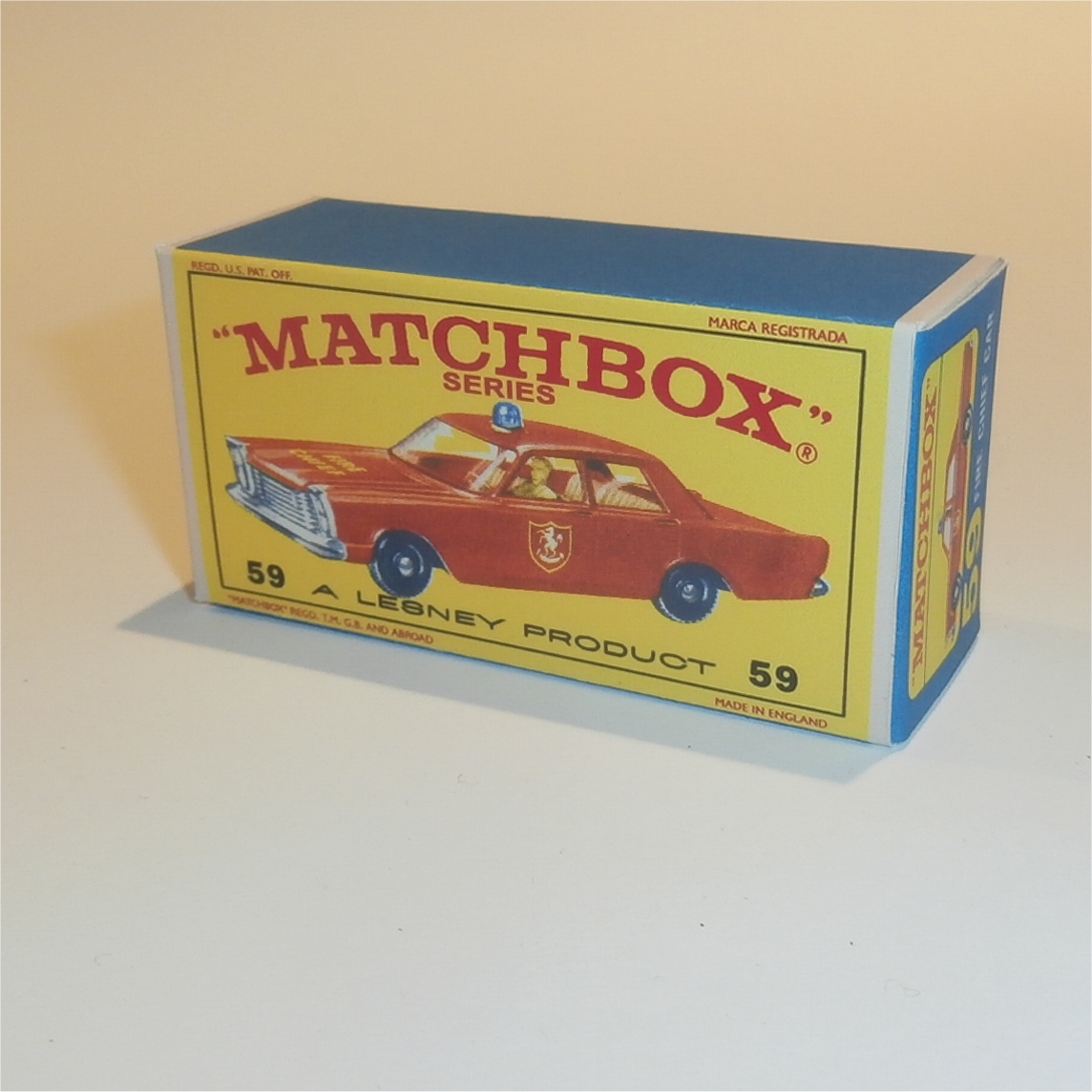 Matchbox Lesney No 49 ARMY HALF TRACK  Empty Repro D Style Box