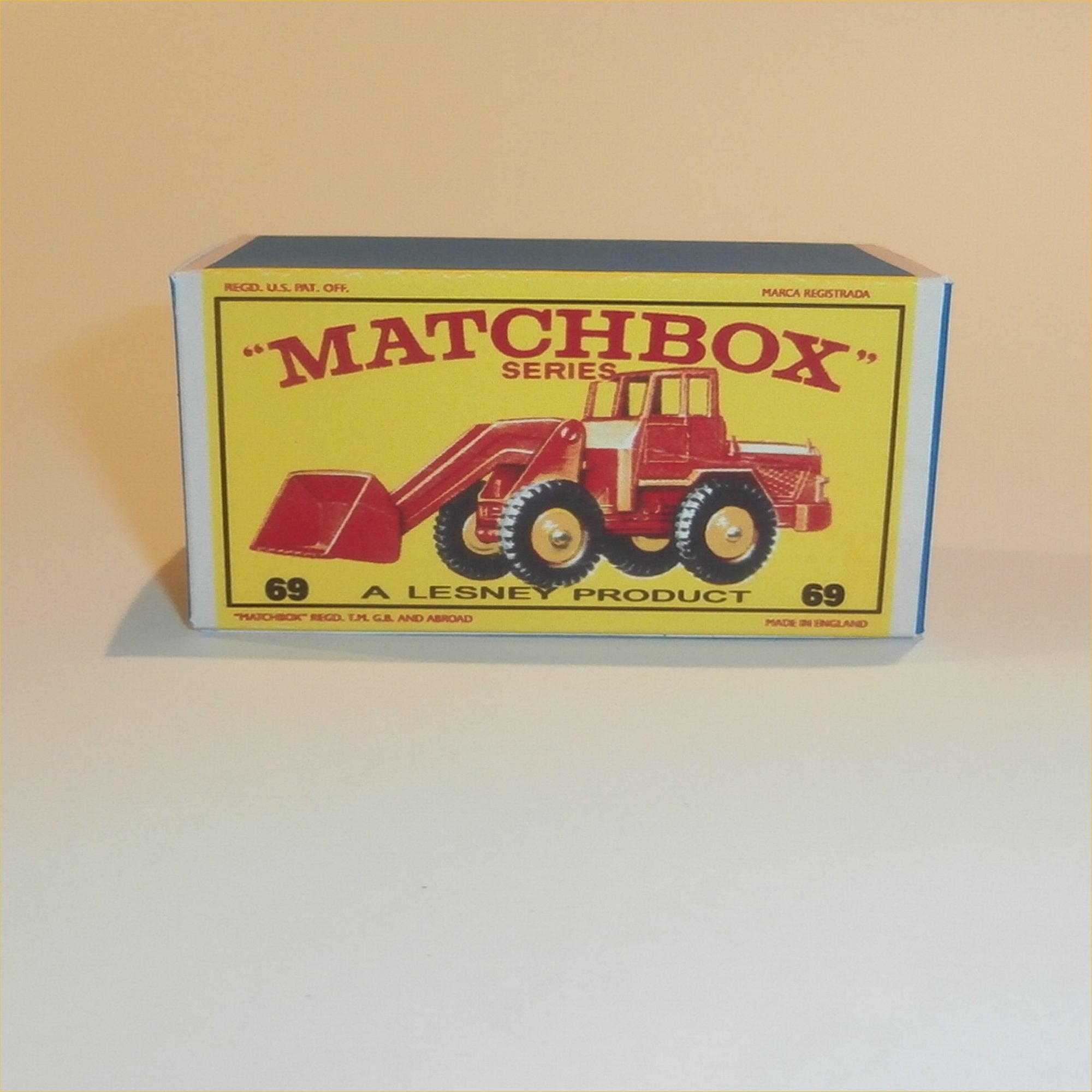 empty Repro E style Box Matchbox Lesney No 41 Ford G.T 