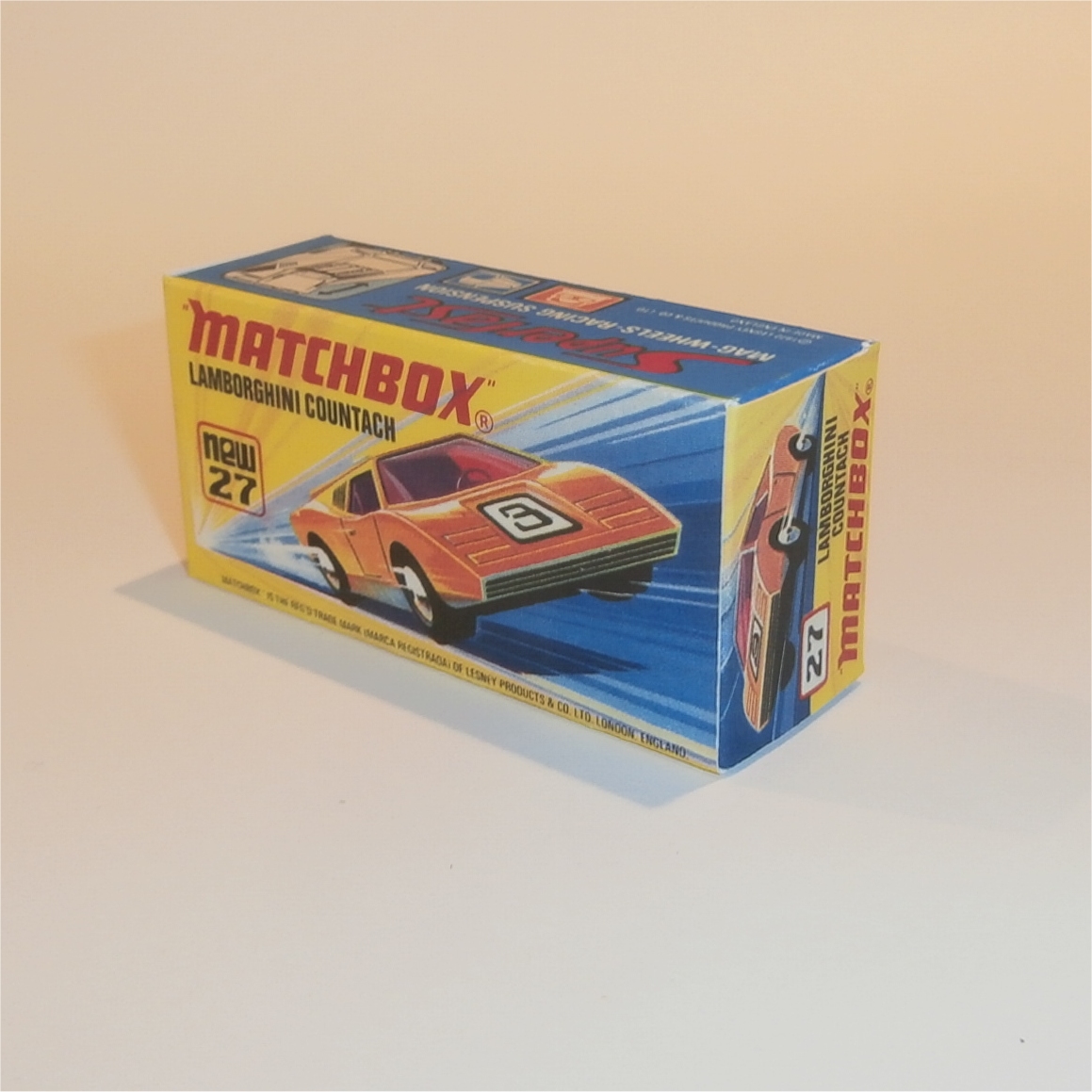 Matchbox Lesney 35 a Horse Box empty Repro B style Box
