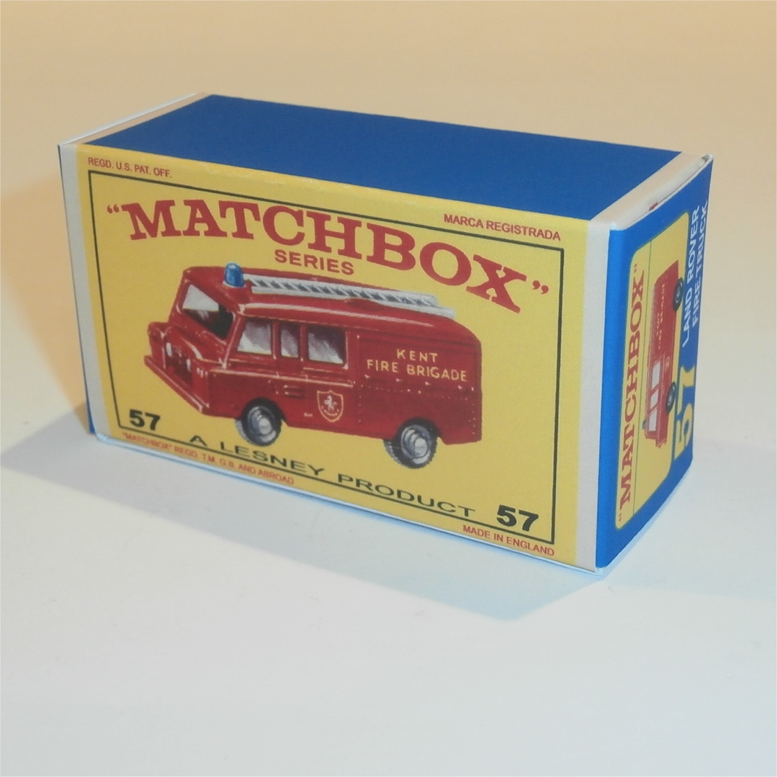Matchbox Lesney 66 c Greyhound Bus E Style Empty Repro Box 