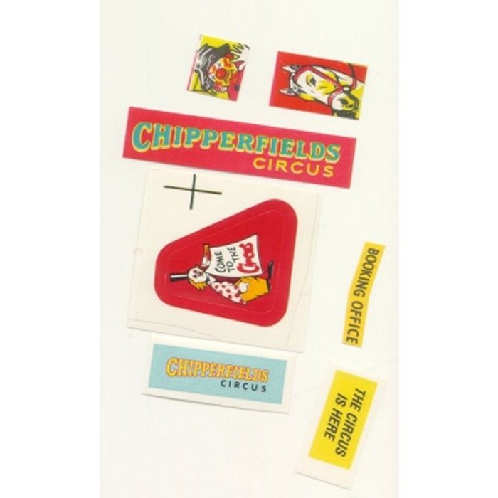 CORGI  Chipperfield Circus        set of stickers,