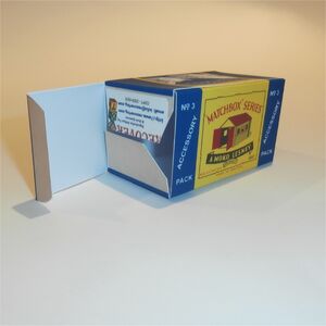 Matchbox Lesney Accessory Pack 2 a Car Transporter Repro B Style Empty Box