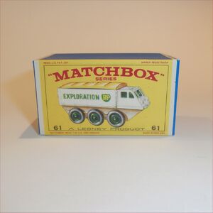 Matchbox Lesney No 61 Alvis Stalwart Explorer Empty Repro Box style F 