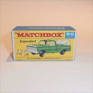 RecoverToy Matchbox Lesney Superfast 50 d Ford Kennel Truck Transitional F Repro Box mb75fsr50d AU 9.99