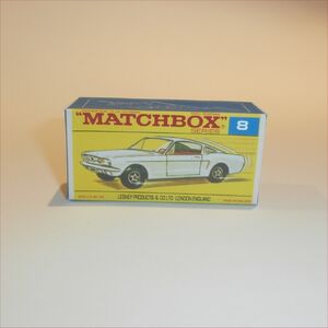 Matchbox Lesney Superfast  8 e1 Ford Mustang No Logo empty Repro F-SF2 style Box