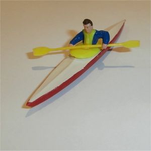 Corgi Gift Set 10 Marlin Rambler reproduction red & white plastic kayak 