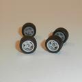 Custom Wheel Set 5-spoke Silver 11mm Matchbox Superfast Hot Wheels