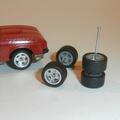 Custom Wheel Set 5-spoke Silver 11mm Matchbox Superfast Hot Wheels