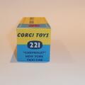 Corgi Toys  221 Chevrolet New York Taxi Repro Box