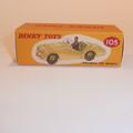 Dinky Toys 105 Triumph TR2 - Cream - Repro Box
