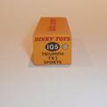 Dinky Toys 105 Triumph TR2 - Grey - Repro Box