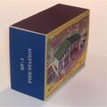 Matchbox Lesney Accessory MF-1 Fire Station Green Roof Repro D style Box