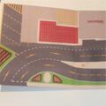 Matchbox Lesney Accessory MG-1 Service Station Forecourt Repro Play Mat Sheet