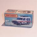 Matchbox Lesney Superfast 57 g Carmichael Rescue Vehicle Repro K style Box