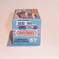 Matchbox Lesney Superfast 57 g Carmichael Rescue Vehicle Repro K style Box