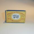 Matchbox Lesney Yesteryear  9 a Fowler Showman Engine Empty Repro A style Box