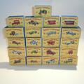 Matchbox Lesney Yesteryear Full Set 21 Empty Repro D1 Style Boxes