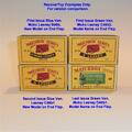 Matchbox Lesney 46 b Pickfords Removals Blue Van Repro B Style Box