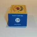 Matchbox Lesney 29 b Austin Cambridge Repro C style Box