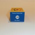 Matchbox Lesney 39 b Pontiac Convertible Repro Box C Style