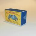 Matchbox  4 c Triumph Motor Cycle Repro Box D style