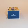 Matchbox Lesney 33 b2 Ford Zephyr III (Blue) Repro Box D style