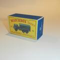 Matchbox Lesney 62 a Military General Service Lorry Repro Box D style
