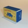 Matchbox 66 b Harley-Davidson Motor Cycle Blue Repro Box D style