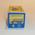 Matchbox Lesney  4d Dodge Stake Truck Repro E style Box