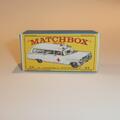 Matchbox Lesney 54 b Cadillac Ambulance Repro E style Box
