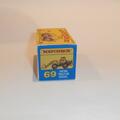 Matchbox Lesney 69 b4 Hatra Tractor Shovel Yellow Repro Box