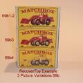 Matchbox Lesney 69 b4 Hatra Tractor Shovel Yellow Repro Box