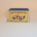 Matchbox Lesney 72 b Standard Jeep Repro E style Box