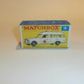 Matchbox Lesney  3c Mercedes Ambulance Repro F style Box