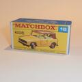 Matchbox Lesney 18 e Field Car Jeep Scout Repro F style Box
