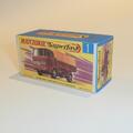 Matchbox Lesney Superfast  1 e Mercedes Truck Repro G style Box