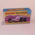 Matchbox Lesney Superfast 34 e Formula 1 Racing Car Repro G style Box