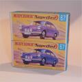 Matchbox Lesney Superfast 67 c Volkswagen 1600 TL Purple Superfast Repro G Box