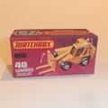 Matchbox Lesney Superfast 48 f Sambron Jacklift Fork Truck Repro J style Box