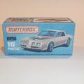 Matchbox Lesney Superfast 16 g Pontiac Firebird Trans Am Repro K style Box