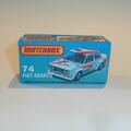 Matchbox Lesney Superfast 74 g Fiat Abarth Repro K style Box