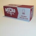 Micro Models GB  9 Holden Police Car (48-215 / FX) empty Reproduction box