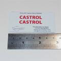 Dinky Toys 441 Petrol Tanker Castrol Sticker Set