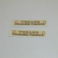 Dinky Toys  25 Series Petrol Tanker Texaco Decal Set White Writing