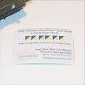 Dinky Toys 600 Military Placard Signs Decals - Blue/Yellow