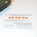 Dinky Toys 600 Military Placard Signs Decals - Red/Yellow